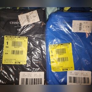 2 Crewcuts Long Sleeve Tees - Gray and Blue